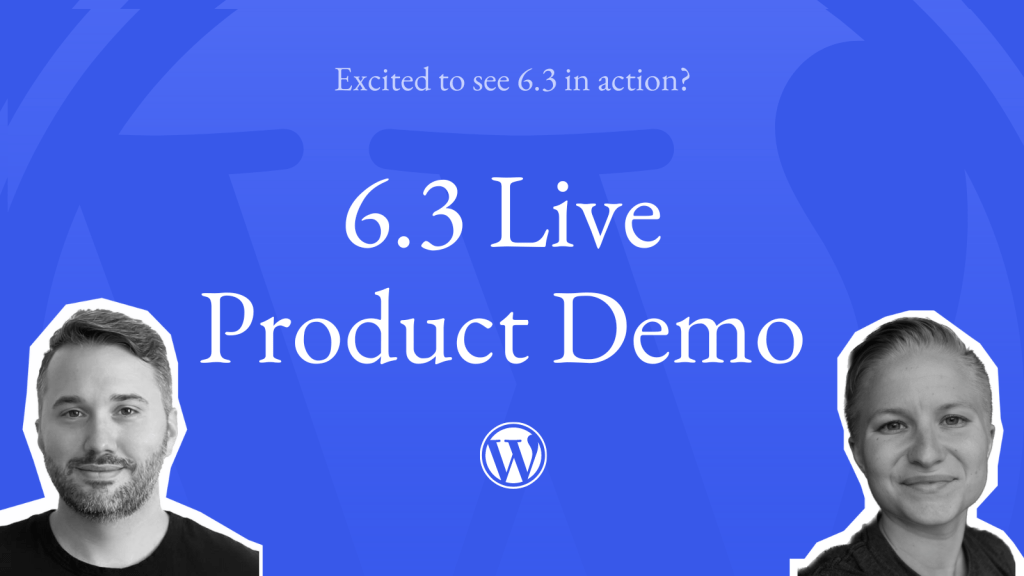 WordPress 6.3 Live Product Demo Art Cover